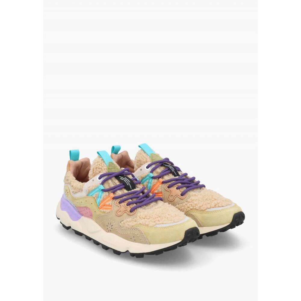 NEW FLOWER MOUNTAIN women's yamano sneakers in beige